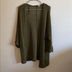 Olive green cardigan